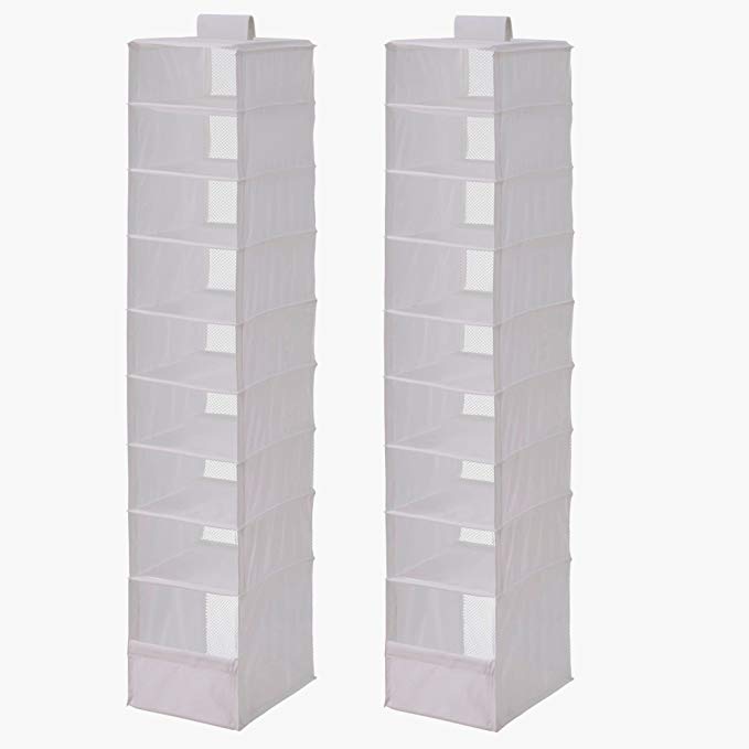 Ikea Organizer Closet Storage Hanging Skubb (2 Pack) White